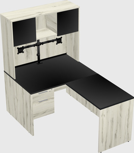 L-shaped office desk