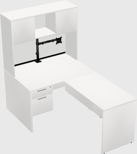 L-shaped office desk
