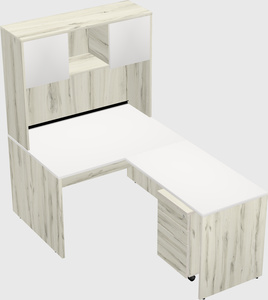 L-shaped office desk