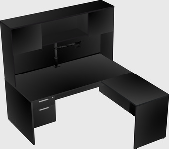 L-shaped office desk