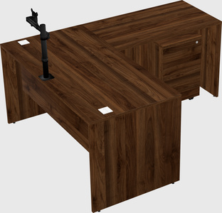 L-shaped office desk