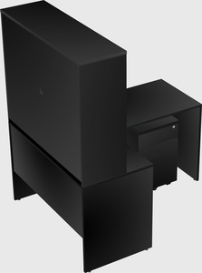 L-shaped office desk