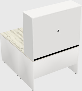 L-shaped office desk
