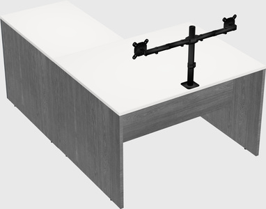 L-shaped office desk