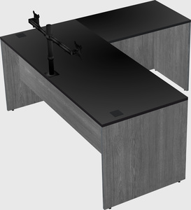 L-shaped office desk