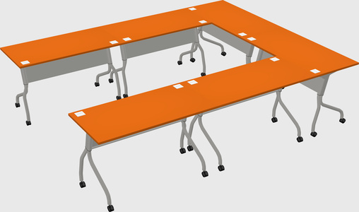 Training table u-shape