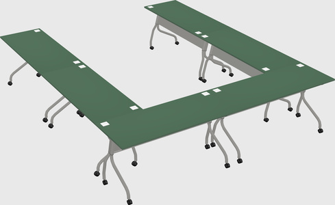 Training table u-shape