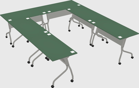 Training table u-shape