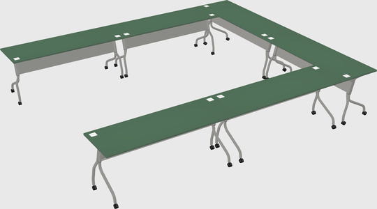 Training table u-shape