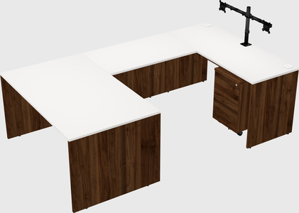 U-shaped desk