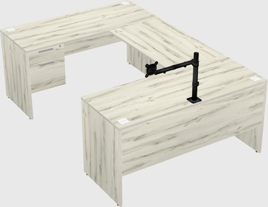 U-shaped desk