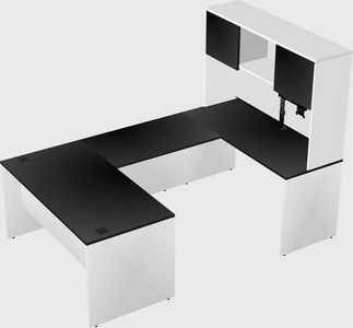 U-shaped desk