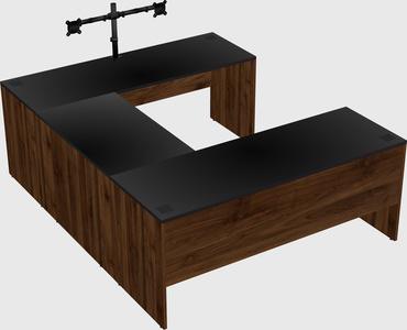 U-shaped desk