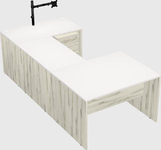 U-shaped desk