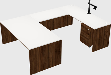 U-shaped desk