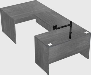 U-shaped desk