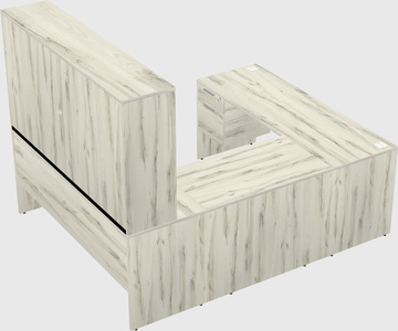 U-shaped desk