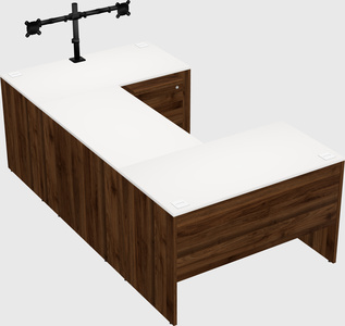 U-shaped desk