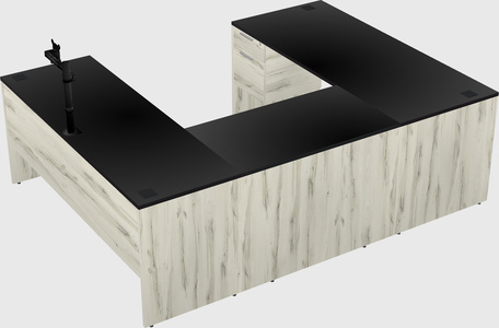 U-shaped desk