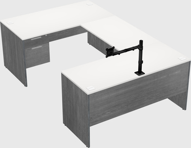 U-shaped desk