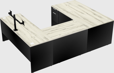 U-shaped desk