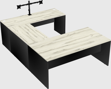 U-shaped desk
