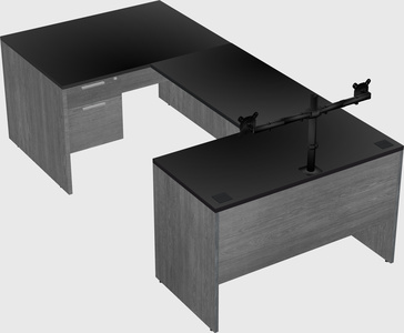 U-shaped desk