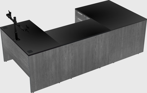 U-shaped desk