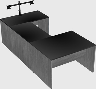 U-shaped desk