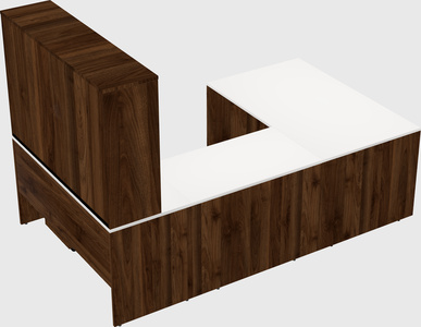 U-shaped desk