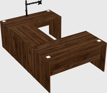 U-shaped desk