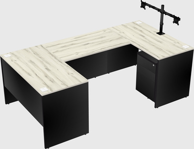 U-shaped desk