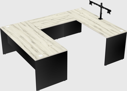 U-shaped desk