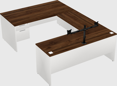 U-shaped desk