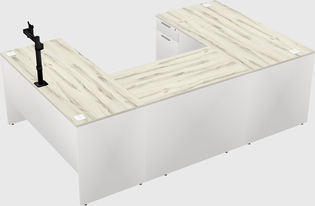 U-shaped desk