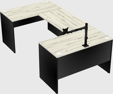 U-shaped desk