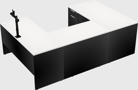 U-shaped desk