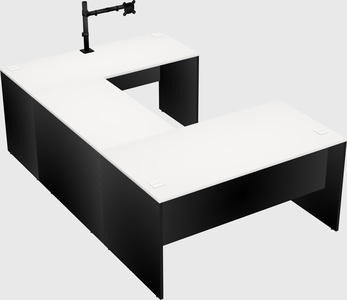 U-shaped desk