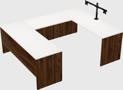 U-shaped desk