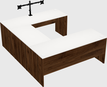 U-shaped desk