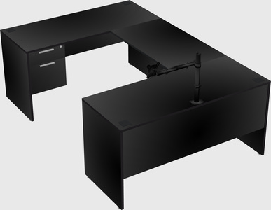 U-shaped desk