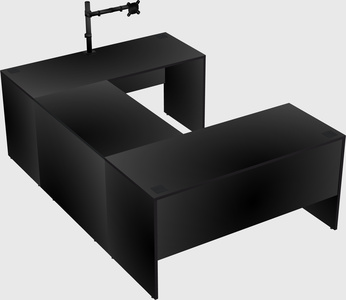 U-shaped desk