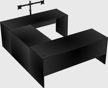 U-shaped desk