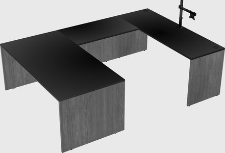 U-shaped desk