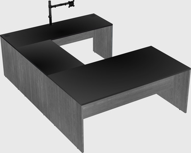 U-shaped desk