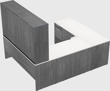 U-shaped desk