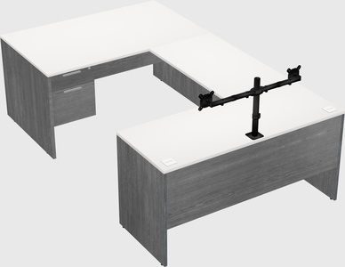 U-shaped desk