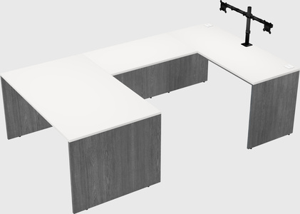 U-shaped desk