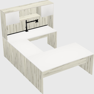 U-shaped desk