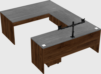 U-shaped desk